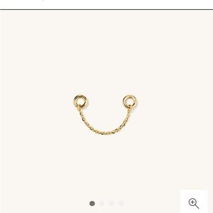 Two small mejuri 14 K earring chains